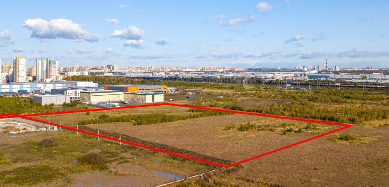 Фото земельного участка по адресу г Санкт-Петербург, поселок Шушары, Московское шоссе, д 1км